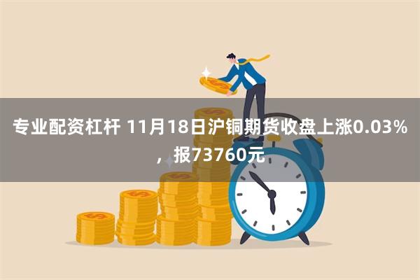 专业配资杠杆 11月18日沪铜期货收盘上涨0.03%，报73760元