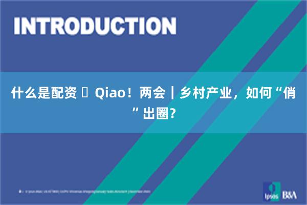 什么是配资 ​Qiao！两会｜乡村产业，如何“俏”出圈？