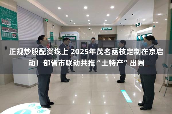 正规炒股配资线上 2025年茂名荔枝定制在京启动！部省市联动共推“土特产”出圈